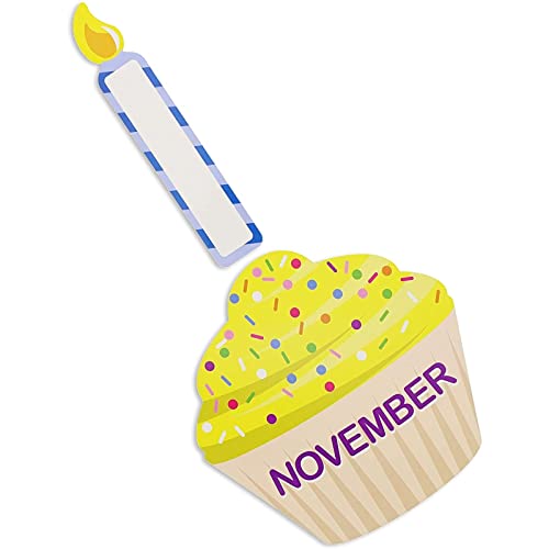 63 Piece Set Cupcake Cutouts For Bulletin Board And Student Birthdays, Classroom And Teacher Supplies #TOP1