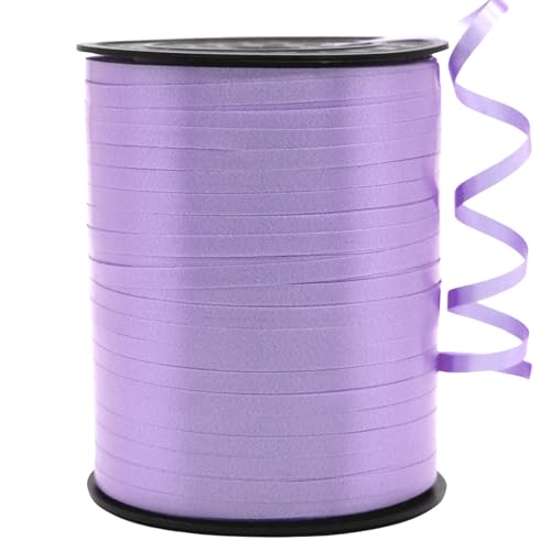 Purple Ribbon Curling Ribbon 500 Yards for Gift Wrapping Balloon String Party Decor Art Crafts for Christmas Wedding Birthday Baby Shower, 1/5" Wide