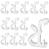 Cutelec 20pcs Hidden Valance Clips 1 Mini Window Blinds Clips White Plastic Valance Holder Retainer Clips