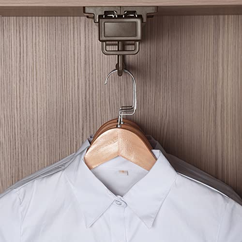Tige de placard d'extraction extensible blanche de 47 cm pour dressing