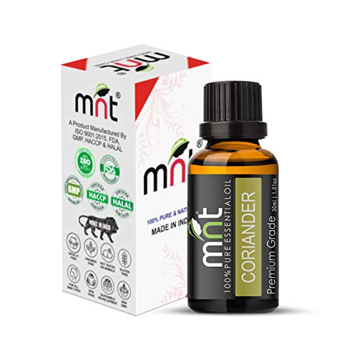 Image of MNT Coriander Essential Oil 100% Pure Natural & Undiluted Therapeutic Grade & Aromatherapy for Hair Care and Skin Care (30ML)