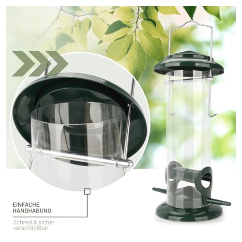 wildtier-liebe-Korner-Futtersaule-Vogelfutterspender-235cm-Grun-aus-rostfreiem-Metall-I-Vogel-Futterstation-Vogelfutter-Saule-Wildvogel-Futtersilo-I-Ganzjahrige-Vogelfutterung | Dealmeister.io Alt tag für bilder post titel