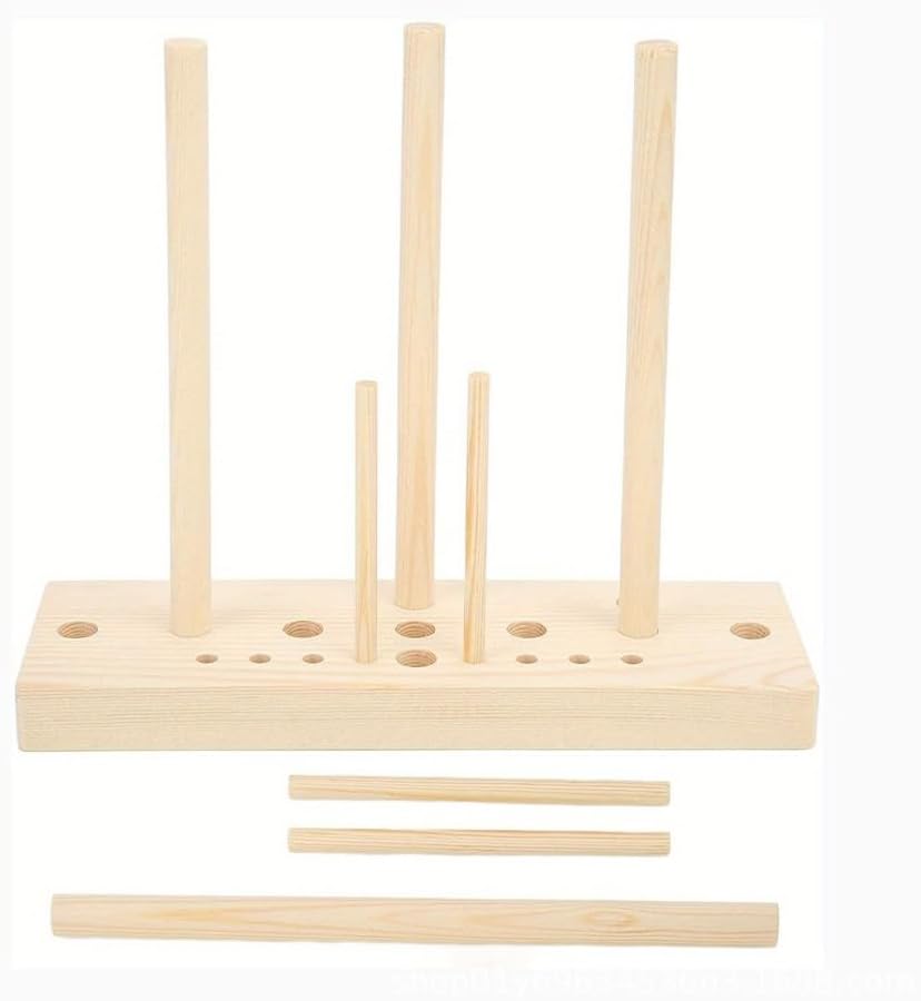 LannuMet 5 in 1 Wooden Bow Maker Tool,Adjustable Multi-Size Bow Making Kit for Perfect Ribbon Bows, Wreaths, Gift Wrapping, Hair Bows & DIY Christmas Crafts