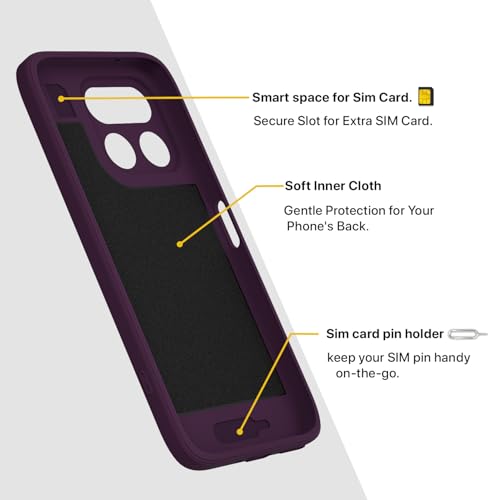 Image of Pikkme Back Cover for Realme 16T 5G Soft Matte Silicone Mag-Safe Design (Mag-Safe Not Support) Camera Protection | Slim Fit Bumper Cover (Purple)
