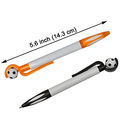 Maydahui 35Pcs Soccer Shape Ballpoint Pen Black Ink Interesting Football Pens Retractable Sport Pen Design For School Party Stationery #TOP1