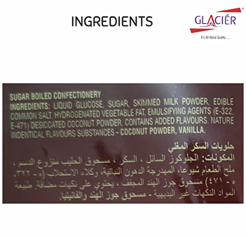 Image of Glacier TorrOne Nariyal Toffee | Soft and Tasty Real Coconut Flavour /Nariyal Milk Toffee /Healthy & Tasty Toffees /Gift Pack /Birthday Toffees / 600Gm / 100Pcs Packet