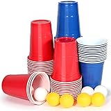 Extra starke Qualität, Diese Partybecher aus Kunststoff brechen oder reißen nicht sofort, selbst wenn sie gedrückt oder gedrückt werden. Die Becher bestehen aus starkem PP-Kunststoff, sind dick und steif und können unzählige Male verwendet werden. Sie sind von Hand waschbar, langlebig und auf Langlebigkeit ausgelegt - die Gäste werden sie lieben.