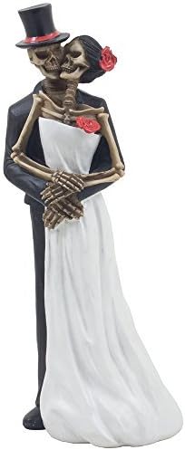 Bride And Groom Halloween Decorations 2022 Amazon Com Spooky Skeleton Bride And Groom Wedding Couple Statue For Halloween Party Decorations Or Scary Gothic Decor Figurines As Wedding Gifts For Couples Home Kitchen