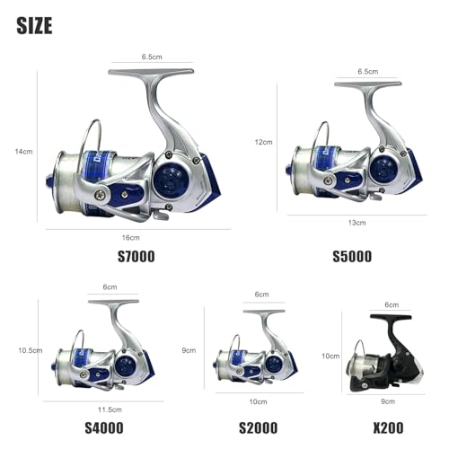 Dingbear Fishing Reel - Entry Level Fishing Reel, Pre-installed With 4#-100m Fishing Line, Suitable For Coarse Match Lake River(S4000) - Image 6