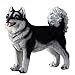 LTJXL Hundeskulptur, Garten Husky Hund Ornament, Realistischer Hund, Harz Commemorate Statue, Handwerk Dekoration, Wasserdicht Gartenstatuen Figuren,Standing