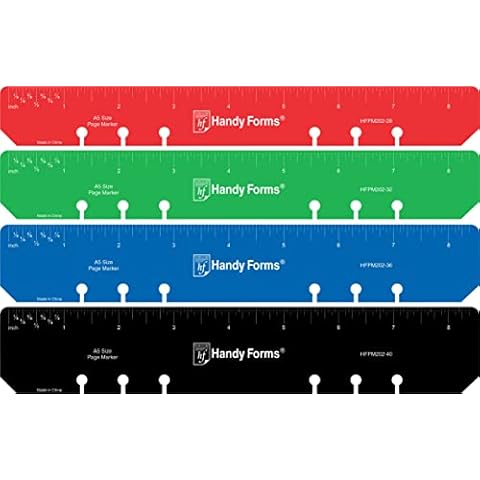 A5 Size Page Markers, Set of 4 Cover