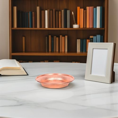 Cuenco de cobre refinado estilo retro para decoración de alta gama 7