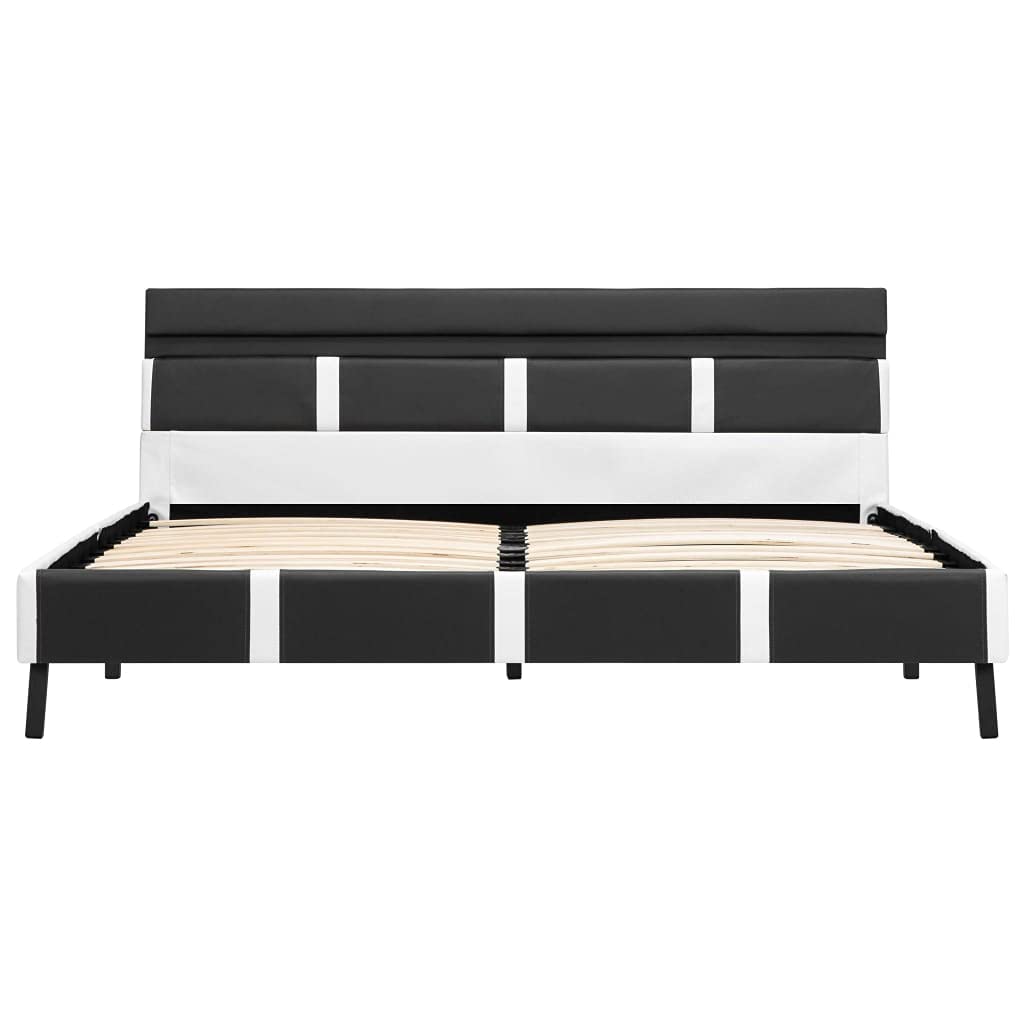 Marco de cama LED con funda de piel sintética y mando a distancia, color gris, 120 x 200 cm, incluye barra de luz ajustable para iluminación individual, construcción robusta de plataforma