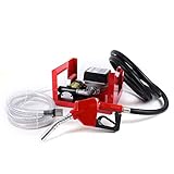 Selbstansaugende Dieselpume, Built-in Bypass-Ventil hilft, Überhitzung oder Überlastung zu vermeiden; Hochwertiger Stahl-Wire-verstärkter Einlassschlauch, Bonus-Filter-Kit.