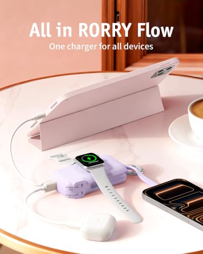 Image of RORRY Flow Portable Charger 10000mAh 40W Wall Plug Power Bank Battery Pack