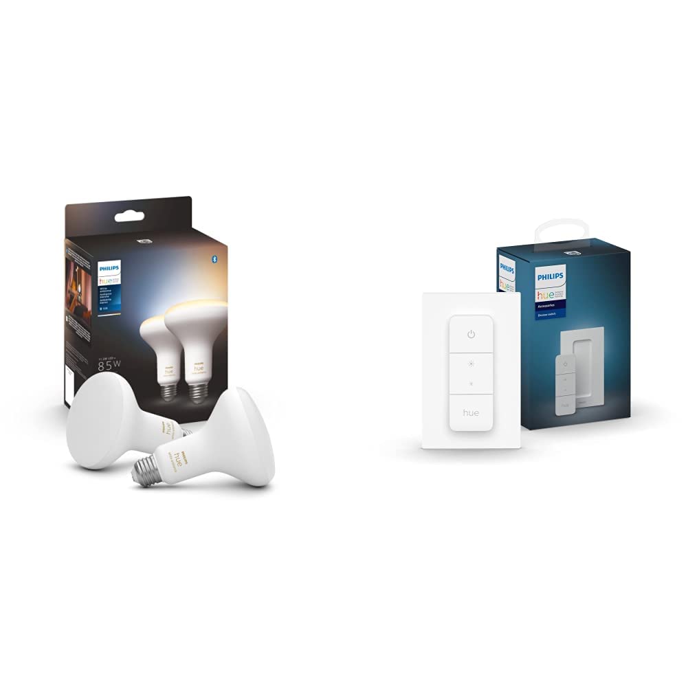 PHILIPS Hue White Ambiance BR30 LED Smart Bulbs (Bluetooth