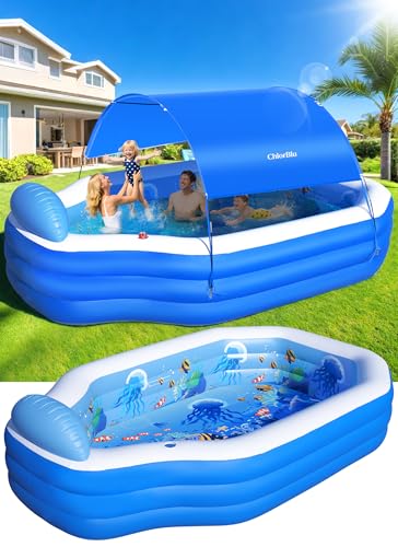 ChlorBlu Piscina Hinchable Grande con Toldo,...