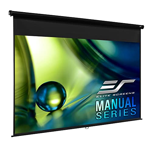 Image of Elite Screens Manual Series, 94-INCH 16:10, Pull Down Manual Projector Screen with AUTO LOCK, Movie Home Theater 8K / 4K Ultra HD 3D Ready, 2-YEAR WARRANTY, M94UWX