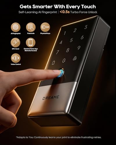 Smart Biometric Front Door Lock with Camera