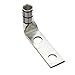 Panduit LCD4/0-12F-X Code Conductor Lug, Two Hole, Standard Barrel With Window, 90 Degree Angle, 4/0 AWG Copper Conductor Size, Purple Color Code, 1/2" Stud Hole Size, 1.75" Stud Hole Spacing, 1-1/4" Wire Strip Length, 0.14" Tongue Thickness, 1.06" Tongue Width, 1.19" Neck Length, 3.98" Overall Length