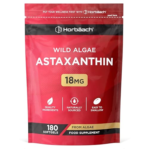 Horbaach Astaxanthin Supplement 18mg Softgels