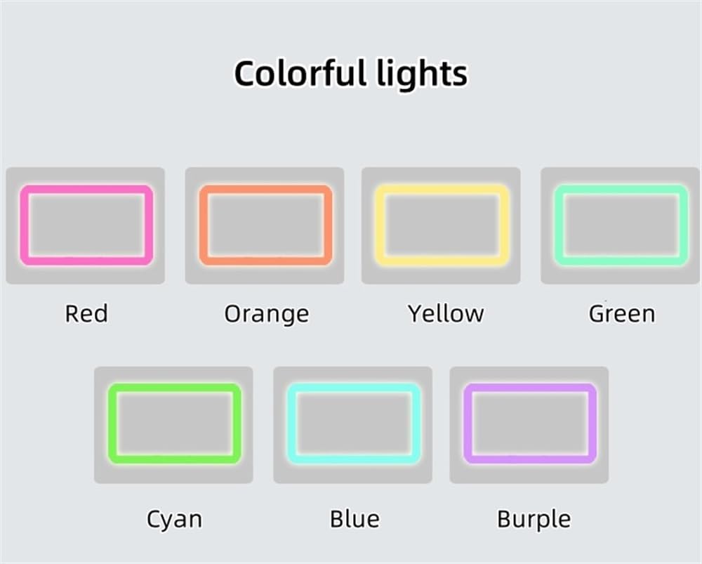 Smart Bedside Table, Nightstand with Drawer, Modern Bedside Table with Wireless Charging Bedroom Side Table Adjustable Lights for Living Room(Black)