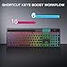 Soueto Wireless Keyboard with 7 Colors & 4 Modes RGB Backlit, Ergonomic Keyboard with Wrist Rest, Phone Tablet Holder, 2.4G Light Up Computer Keyboard with Numeric Keypad for Mac, Windows