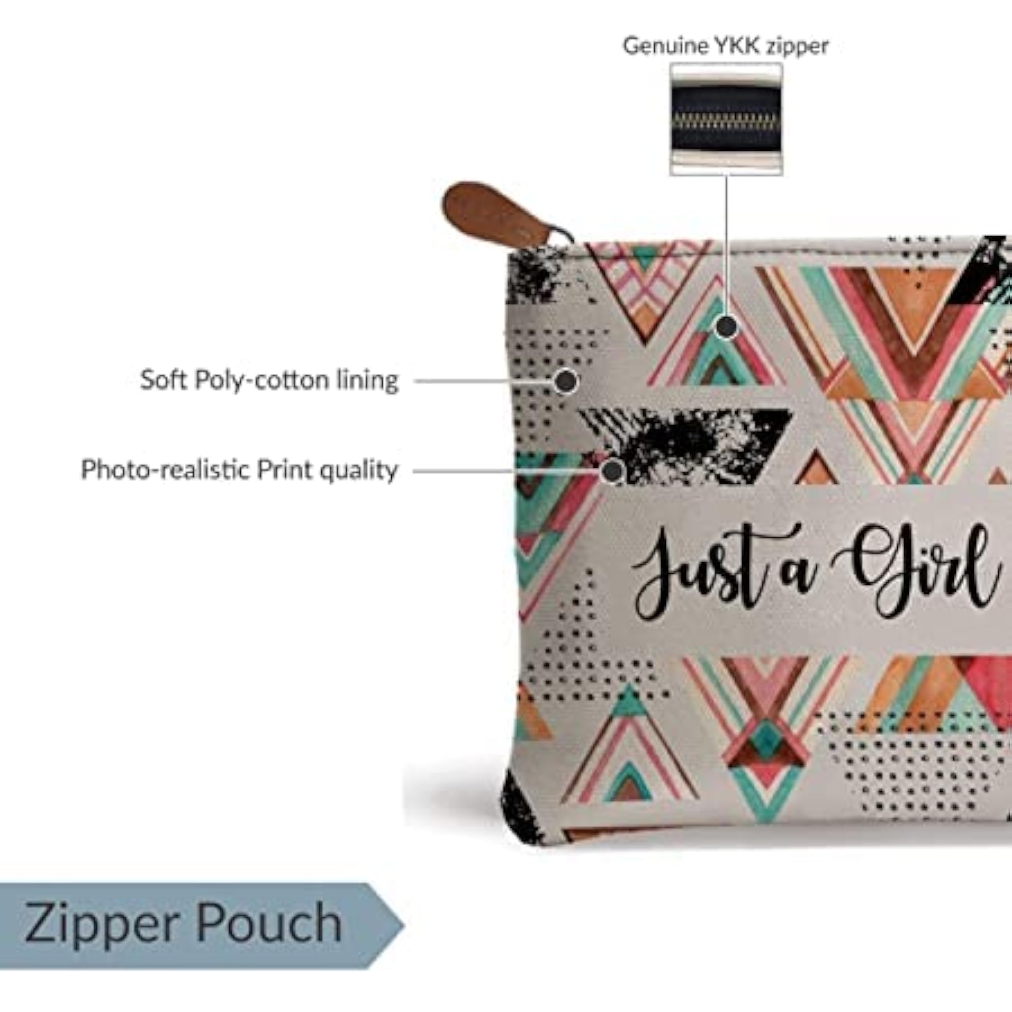 Zipper Travel Pouch Large Capacity Storage Bag for Girls