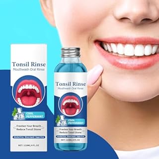 Collutorio Per Adulti e Bambini | Liquido per Rimozione Calcoli Tonsillari | Collutorio per Gengive Sensibili da 120ml per Adulti e Bambini contro Bocca Secca Alito Cattivo Dopo Allenamento Viaggio Ap