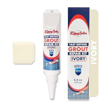ZippySolve Tile Grout Repair Kit, 8.8oz, Ivory