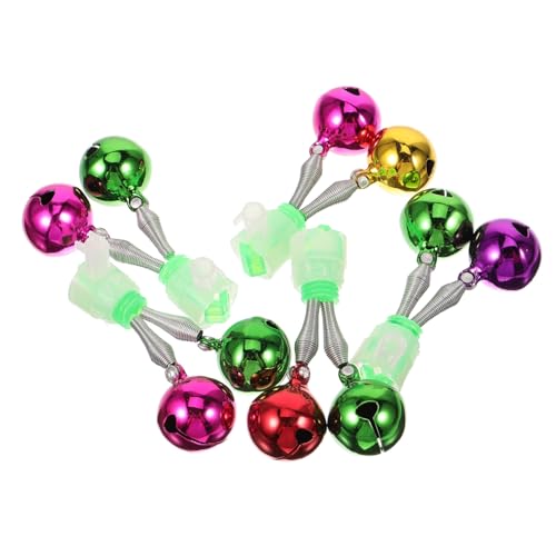 NAMOARLY 5Pcs Fishing Rod Alarm Bells High Sensitivity Bite Alert Loud Sound Portable Clips for Fishing Poles Durable Fishing Accessories for Sea Fishing