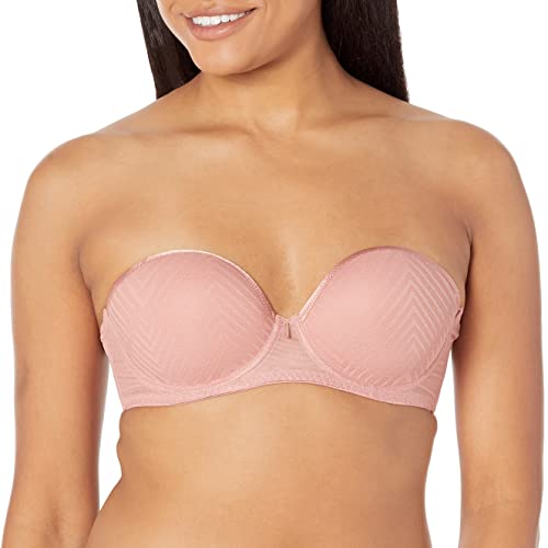 Freya Women's Tailored Strapless Molded Underwire Bra (401109), Ash Rose, 32E