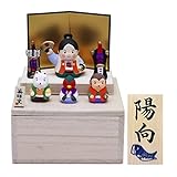 大阪長生堂 五月人形 兜飾り 収納飾り コンパクト ミニ 名入れ 木札特典付 (別送) 陶器 桃太郎飾り 収納桐箱台付