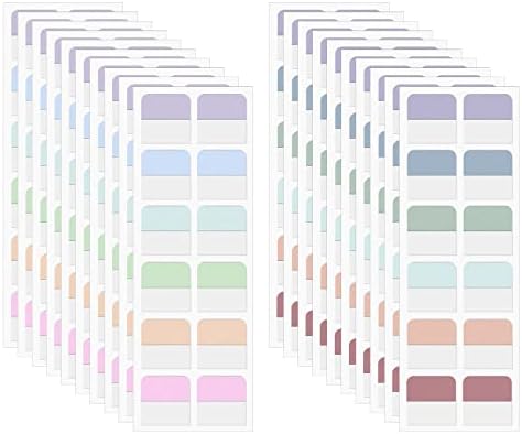 Sticky Tabs 1440 Pcs Book Page Markers Tabs, Sticky Note Tabs Colored Writable And Repositionable Index Tabs Tabs For Annotating Books