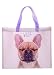 Produktbild Puckator Wiederverwendbare Einkaufstasche mit französischer Bulldogge, Schultertaschen, Handtaschen für Damen, Canvas-Tragetaschen für Damen, Einkaufshandtasche, große Damentaschen, ästhetische