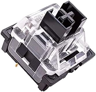 OUTEMU (Gaote) Black Switches - 20 Pack -3 pin DIY Replaceable Linear Heavy 60g Force Key Switches Replacement Switches or Mechanical Keyboard