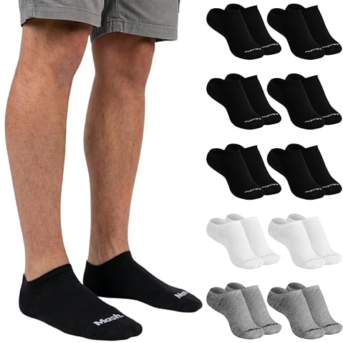 Kit 10 Meias Invisível Algodão, Mash, Masculino