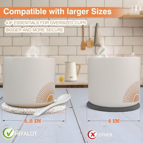 HIYALOT Oversized Cotton Drink Coasters
