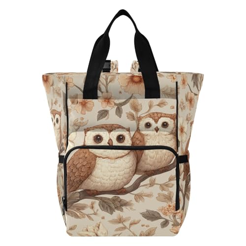 Ttgoth Sac à dos à langer imperméable avec porte-biberons isothermes, sac à dos de voyage multi-poches avec sangles de poussette pour maman et papa