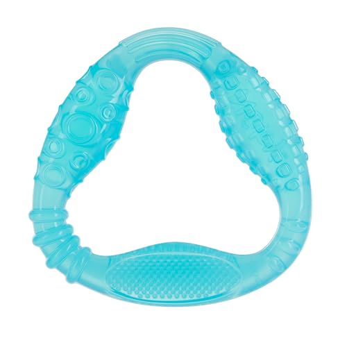 Image of Nuby Comfy Gums Teething Toy - Textured Silicone Baby Teether Toy - 3+ Months - Blue