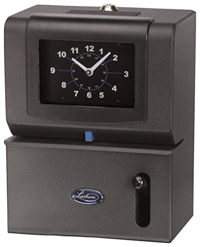 Lathem Heavy-Duty Manual Time Clock for Day of Week, Hour (1-12) and Minutes (2121)