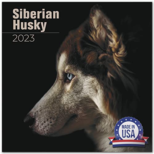 2022 2023 Siberian Husky Calendar - Dog Breed Monthly Wall Calendar - 12 x 24 Open - Thick No-Bleed Paper - Giftable - Academic Teacher's Planner Calendar Organizing & Planning - Made in USA