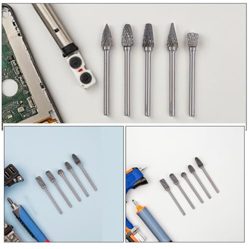 Set de 10 fresas rotativas de carburo de tungsteno miniatura 3