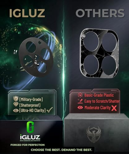 Image of iGluz Compatible with Vivo X200T Camera Lens Protector (1 Pack) | Premium 9H Tempered Glass Camera Guard | Ultra Clear HD | Scratch Resistant | Bubble Free Easy Installation | Case Friendly Fit