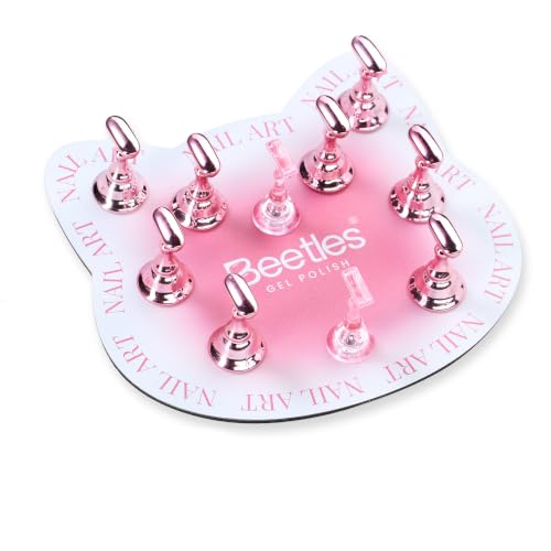 Image of Beetles Nail Stand for Press On, Magnetic Nail Holder for Nail Art Painting
