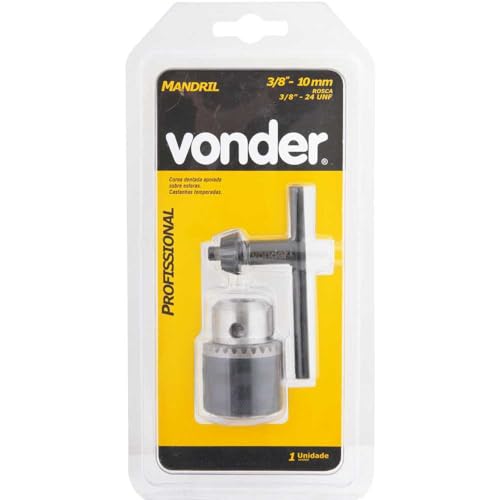 Mandril Profissional Plus 10mm 3/8'' Rosca 3/8'' - 66.70.100.380 - Vonder