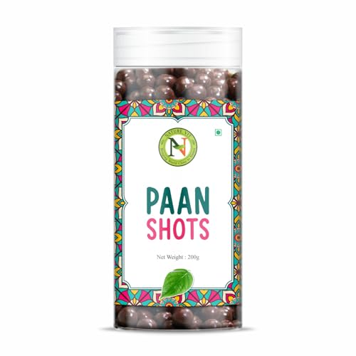 Naturevit Paan Shot 200g | Strong Paan Flavour Candy with Betel Leaf, Gulkand & Spices | Mouth Freshener Candy for All Ages | Post Meal Sweet Treat Naturevit Paan Shot 200g | Strong Paan Flavour Candy with Betel Leaf, Gulkand & Spices | Mouth Freshener Candy for All Ages | Post Meal Sweet Treat