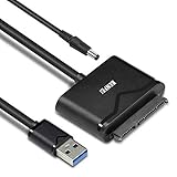 Einfach zu bedienen: Anschluss an das SATA-Gerät über USB-Schnittstelle. Es werden keine Treiber benötigt, damit Sie seine hervorragende Leistung genießen können. Unterstützt Windows 7/8/10/Mac OS 8 oder höher.