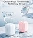 TORRAS FlexLine 40W for iPhone 16 Charger, Dual-Port USB C Charger Block with Retractable Cable, Fast Charging Type C Adapter for Samsung Galaxy S25 Ultra/Google Pixel 10 Pro with Foldable Plug