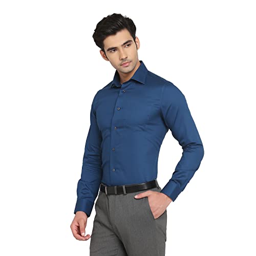 Image of blackberrys Structured Cotton Slim Men's Shirt